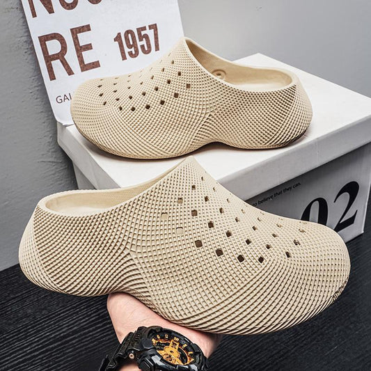 3D Printed Men's Thick Sole Non-slip Slippers