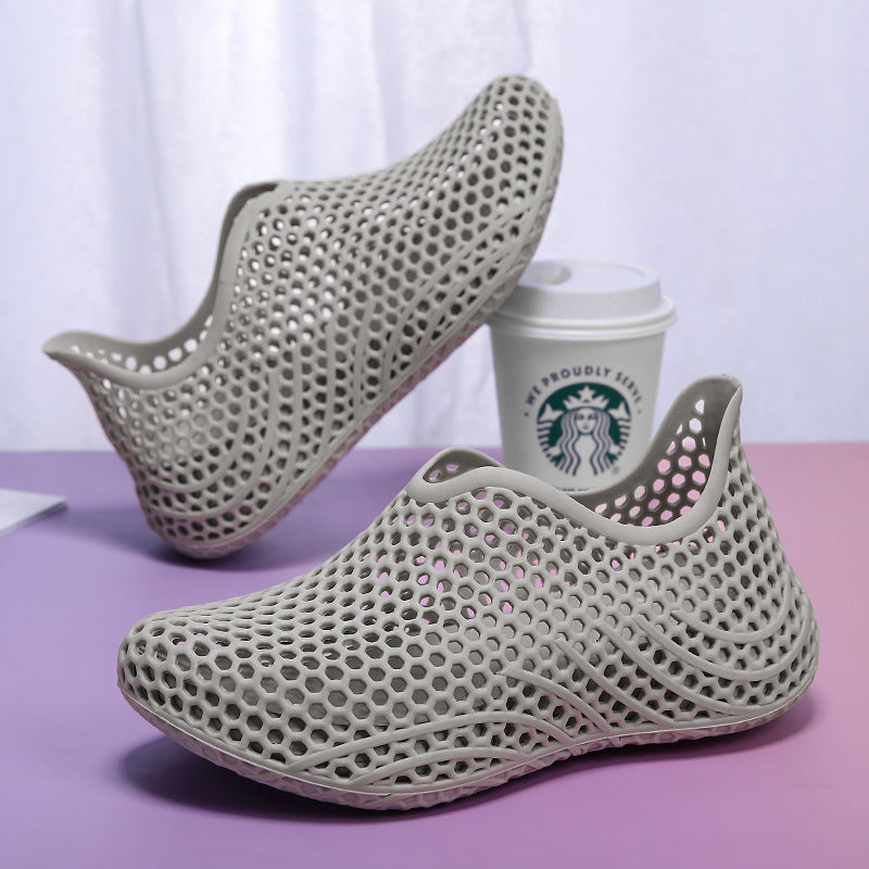 3D Print Breathable Chunky Sole Fashion Shoes