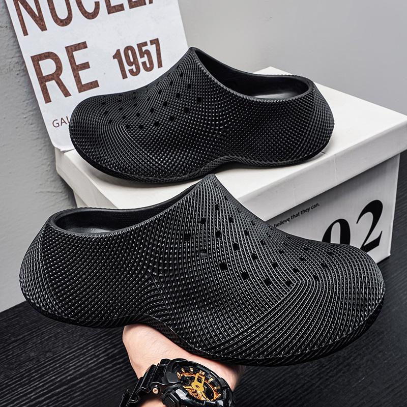 3D Printed Men's Thick Sole Non-slip Slippers