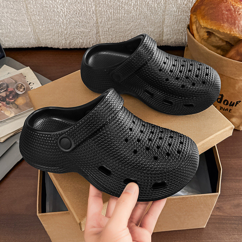 3D Printed Men's Thick Sole Non-slip Slippers