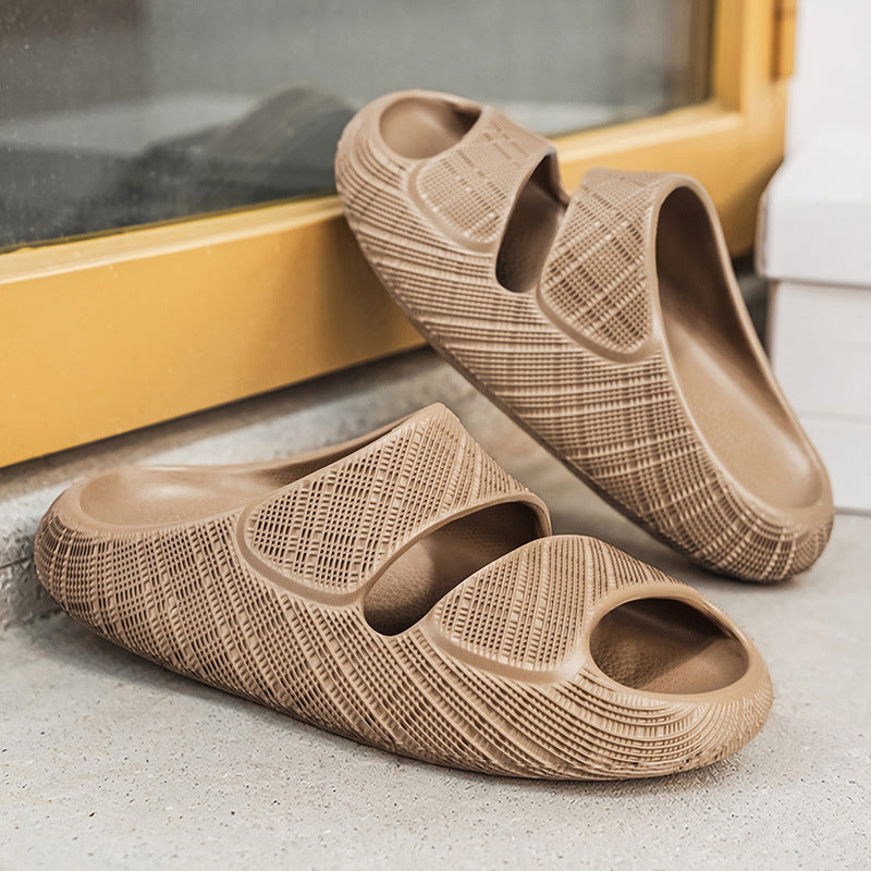 3D Printed Men's Thick Sole Non-slip Slippers