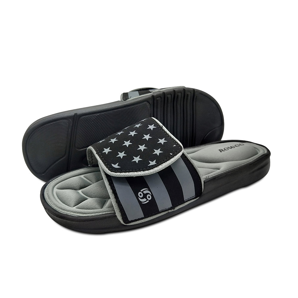 Men Slide Sandals Strip Star Memory Foam New Arrival