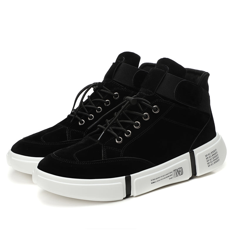 British leisure board shoes men high height soft bottom breathable sneakers