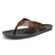 men leather flip flops beach sandals