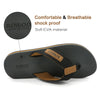 Men's Flip flops Comfort Footbed Fabric Straps Summer Sandals