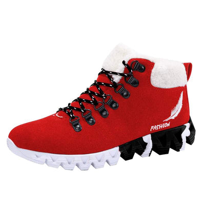 Warm cotton shoes men's high top mountaineering snow boots outdoor hiking sneakers