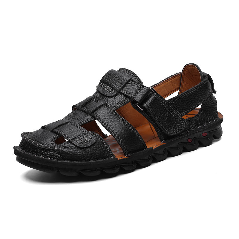 men pu rubber sandals