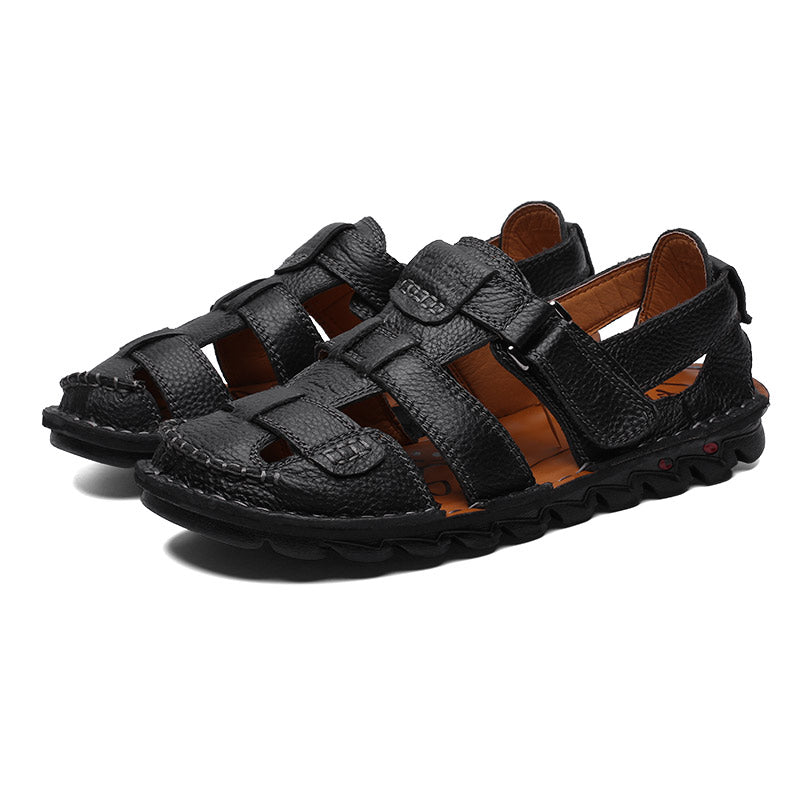men pu rubber sandals