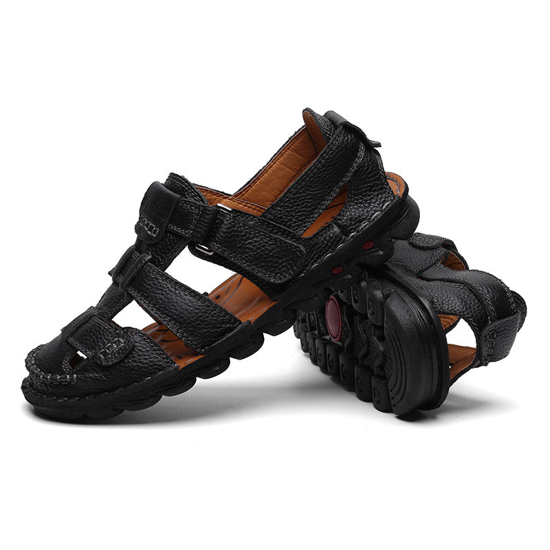 men pu rubber sandals