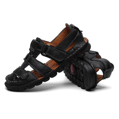 men pu rubber sandals