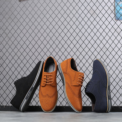 New men's black fashion men's shoes casual shoes