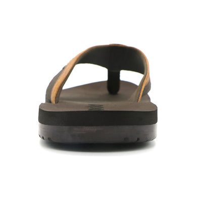 Men's Beach Flip Flops Leather Sandals Summer Shoes Indoor/Outdoor