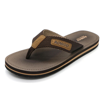 Men's Flip flops Comfort Footbed Fabric Straps Summer Sandals