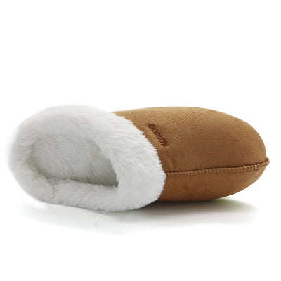 Men's/Women's Memory Foam Footed Slippers Thick Fur Suede Winter Sandals