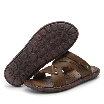 pu slide sandals for men