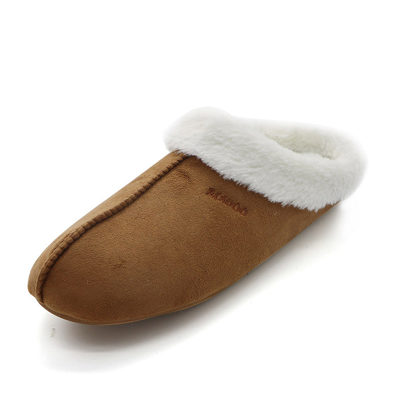 Men's/Women's Memory Foam Footed Slippers Thick Fur Suede Winter Sandals