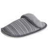Stripe Fluffy Anti-slip Home Shoes Indoor Soft Plush Slipper for Adult