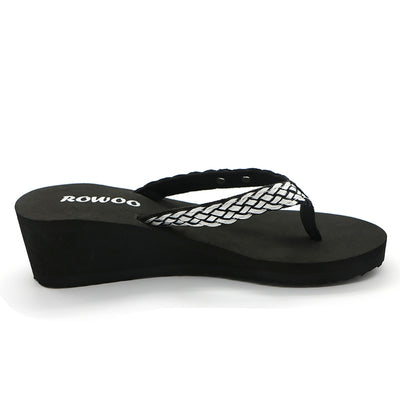 Flip Flops for Women Ribbon Platform Wedge Comfort Thong Sandal