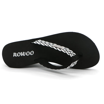 Flip Flops for Women Ribbon Platform Wedge Comfort Thong Sandal